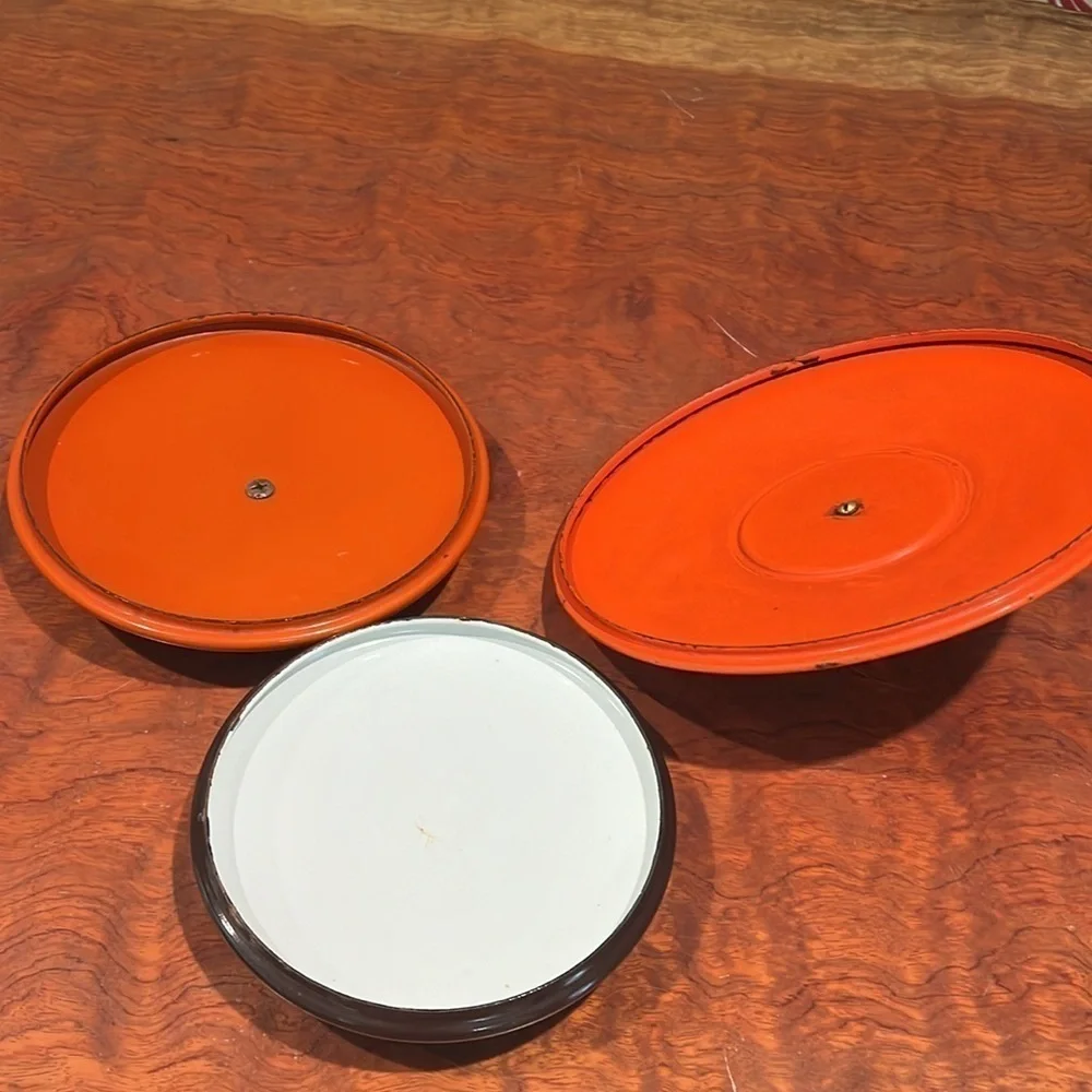 Copco Enameled Cast Iron Vintage Collectible 6 Plus 1 Piece Set of Cookware